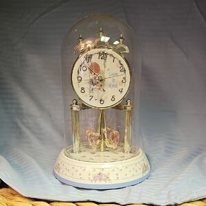 Precious Moments Gold and Cream Decorative Clock